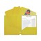 C-Line 3-Hole Punch 11 in. x 8.5 in. 2-Pocket Heavyweight Poly Portfolio Folder - Yellow (25/Box)